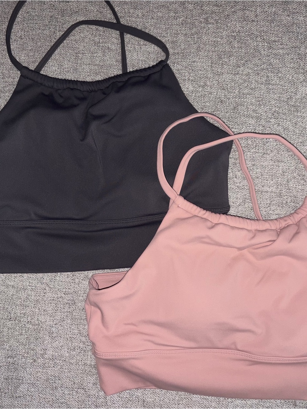 Everyday Stretch Sports Bralette - Black & Dusty Pink